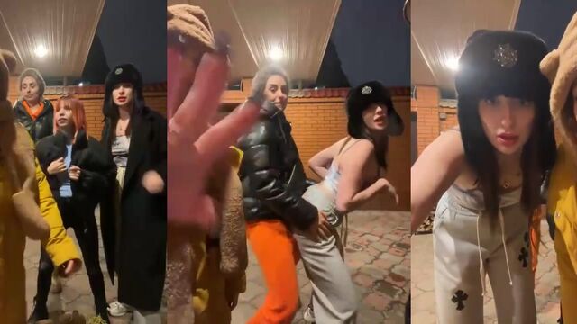 Two beautiful girls are playing and licking each other’s tits and ass