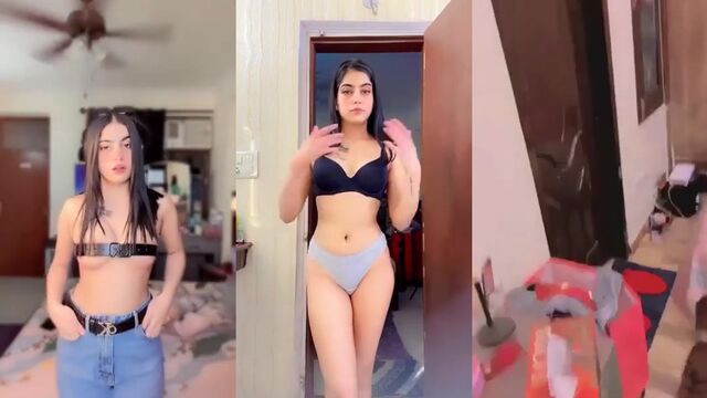 A hot video call leak from a beautiful Indian Punjabi babe