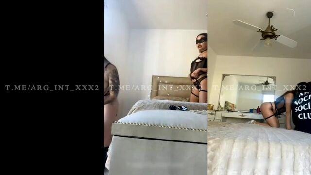 The beautiful Argentine Juli Cuenca has a great time with her partner