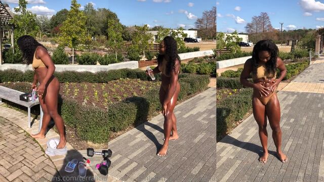 The hot girl has a great ass and exercises to keep it that way