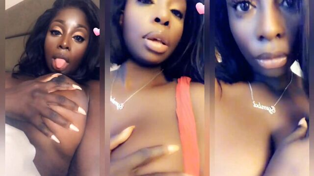 Busty Ebony IG Model Show Off Her Phat Ass And More