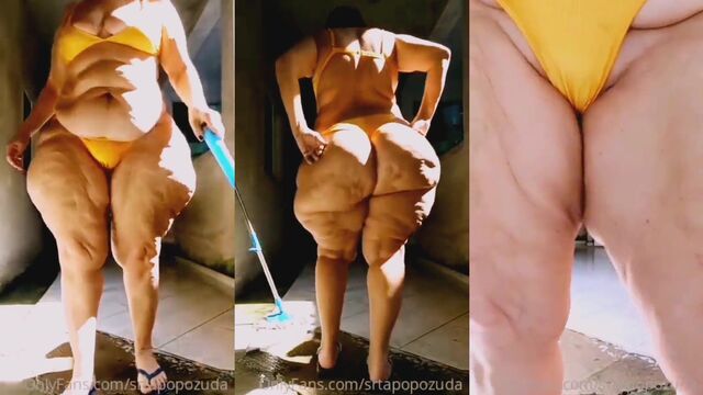 I hired a hot employee and had to record her cleaning the sofa