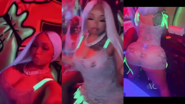 Hot ebony model gets fucked by a demon in a steamy succubus session
