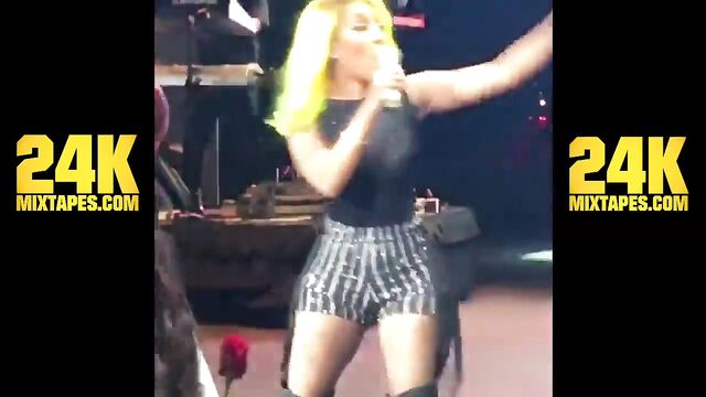 A sexy celebrity had a nip slip during the live dance performance