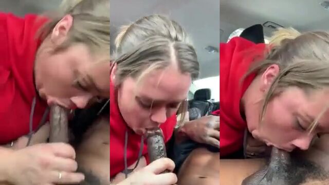 I gave a BBC lover some head in my car, it was messy