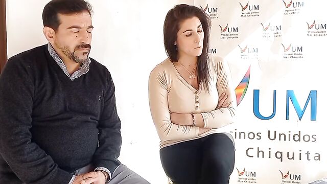 The beautiful Juliana Santillan, Argentine politician and model, shows her tits in politics