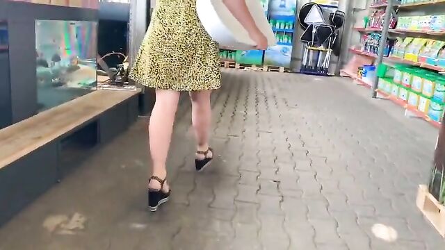 Naughty girl pees in public, gets caught and fucked