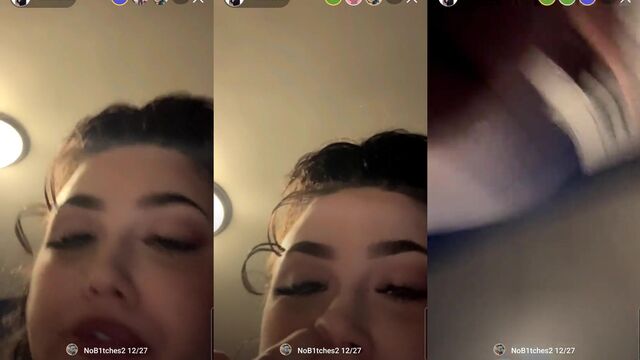 Accidental nip slips during a live stream on TikTok, completely unaware