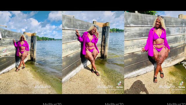 Ebony beauty with huge saggy tits gets fucked outdoors