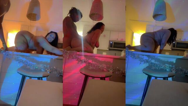 Thick Ebony gets BBC Backshots in steamy POV action
