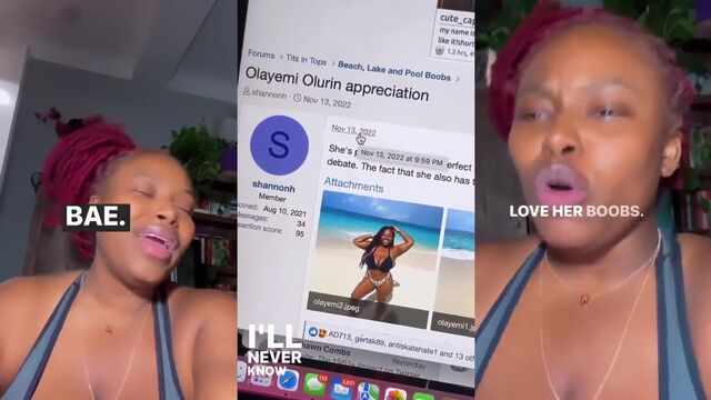 Big tits Bahamian Olayemi Olurin in New York heels