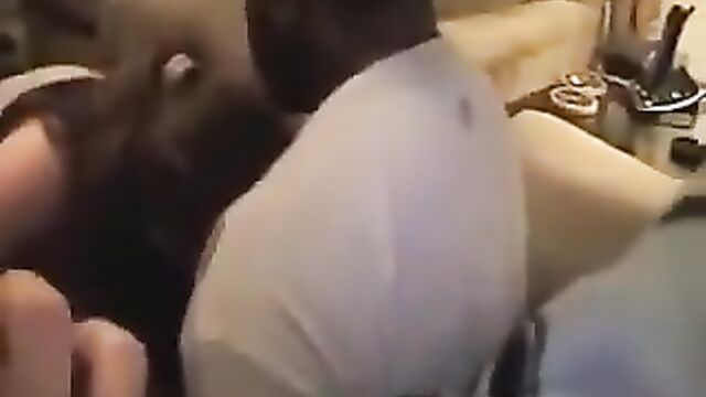 A hot interracial encounter at a truck stop with a horny nymph