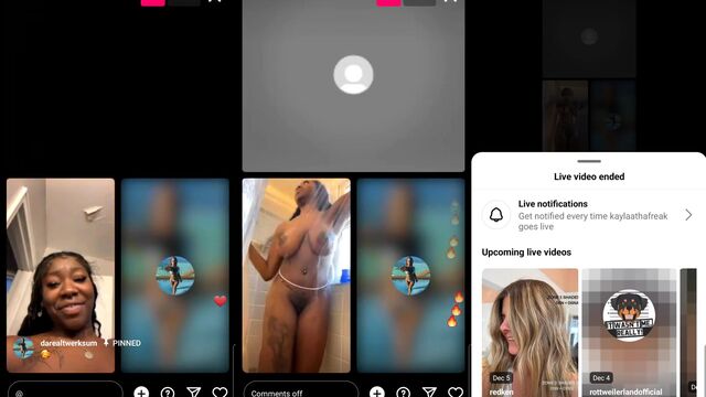 A girl with a big ass twerks in the shower