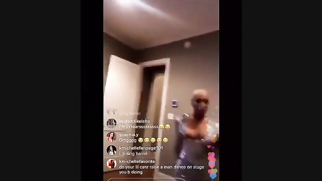 A sexy celebrity twerks and leaks her nips on Instagram