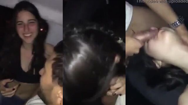A guy took a girl to the back seat of his car and fucked her