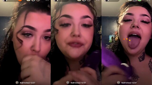 Accidental nip slips during a live stream on TikTok, completely unaware