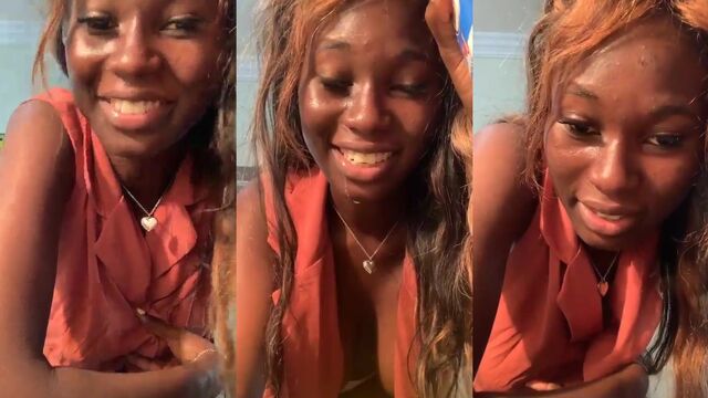 Ebony babe Johannaperez006 shakes big ass and tits during a hot nipslip leak