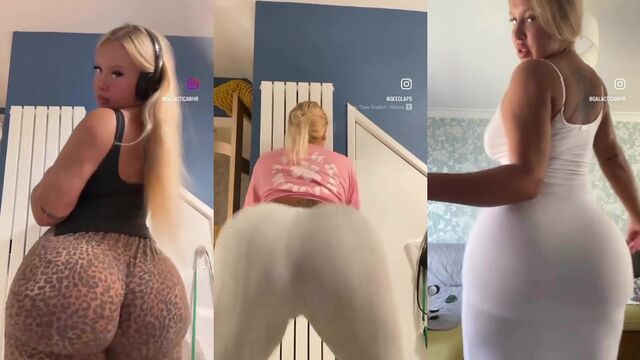 Hot thick Latina girl twerking and dancing so hot