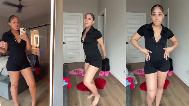 Thick Latina streamer twerks big ass on Twitch and Instagram clips