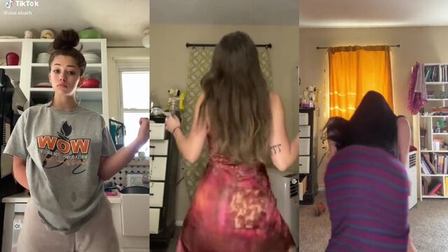 Thick snowbunny Zoe twerks and shakes her ass on TikTok