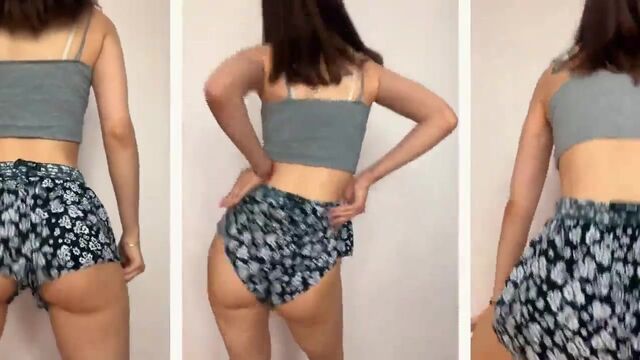 Big ass Russian babe shows off her best twerk dance