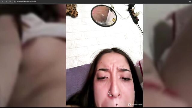 A hot Chilean woman talks dirty while using a dildo and fucks like a slut