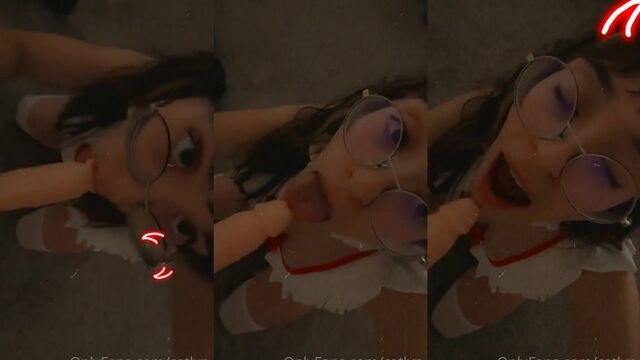 Gamer girl fucks with her nerdy boyfriend on camera