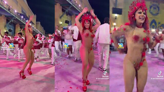 TikTok influencer shows her bikini body in a super short video