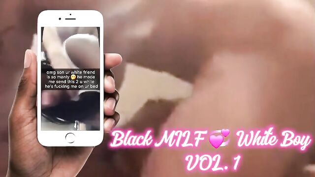 Hot ebony MILF gets her pussy filled with white cock in a steamy interracial scene