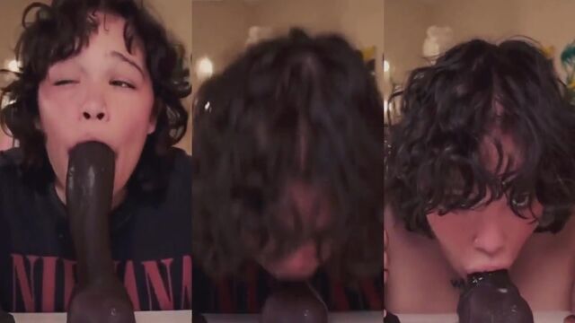 Sloppy blowjob with slobbering and drooling, just like the hottest ahegao videos!