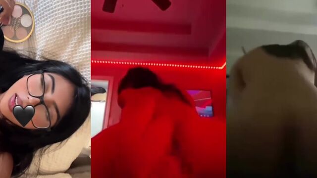 A thick Latina with a fat ass rides her favorite dildo until she comes