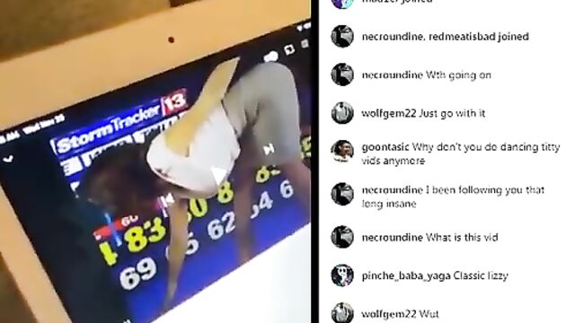 The busty Latina Lizzy Pelayo gets naughty on Instagram chat