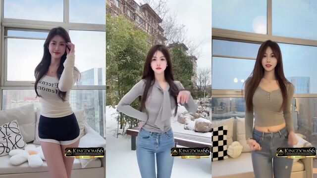Sexy Chinese teen twerks and shakes her ass with passion