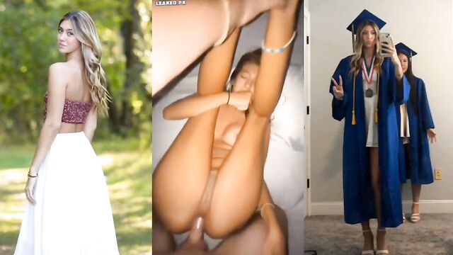 A couple has a homemade strip show for their girlfriend in a private setting