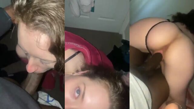 Two amateur girls, a blonde and brunette, exposed themselves on camera