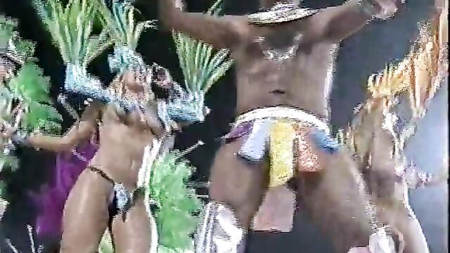 Miss Bumbum contestants show off their assets while dancing in the Carnaval atmosphere