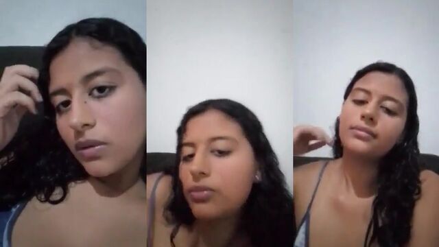 Latina with big ass fucks hard in live streaming session