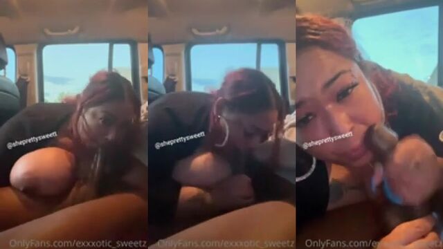 Massive tit fuck with a huge dildo and a hot brunette