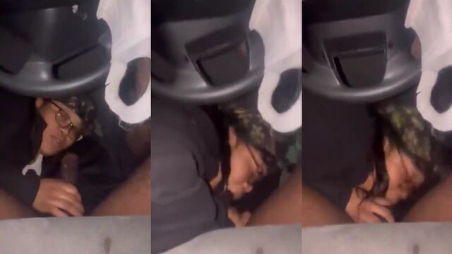 Thick Ebony BBW riding and sucking BBC passionately