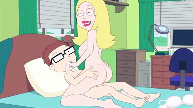 Francine Smith cheats on Steve with a Simpsons character in doggy style