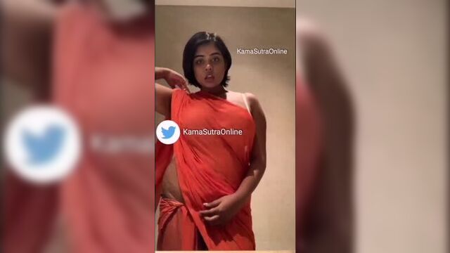 Oasi Das In Orange Saree Hindi Audio 1