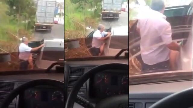 A young prostitute was flagged outdoors for not wearing any panties