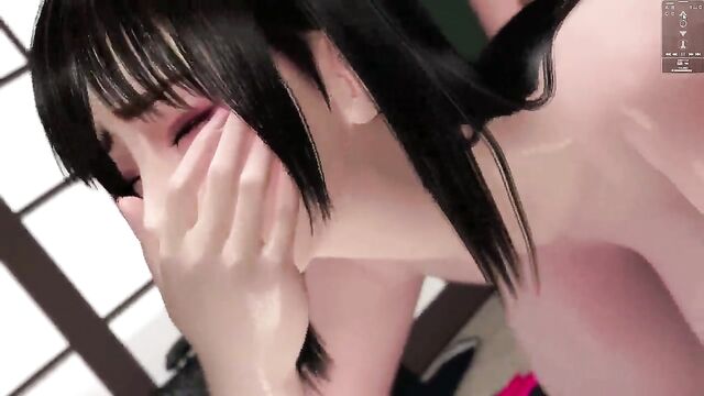 Hentai school girl gets fucked in doggy style by her teacher