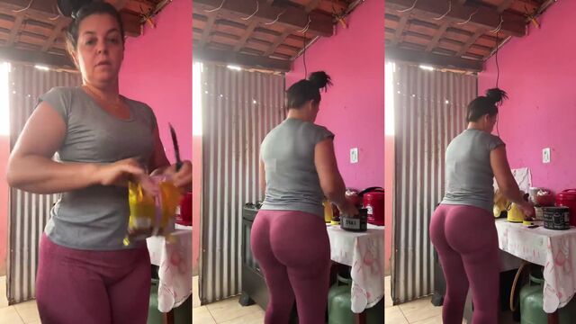 Rabuda gostosa rebolando no Instagram