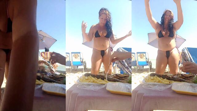Hot MILF Dinha Maluquinha showing off her big ass on YouTube