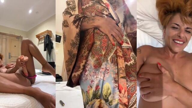 Italian beauty has a wet and creamy pussy to play with