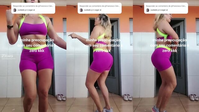 Shortinho shows off his big camel toe while playing with his xereca in a hot scene