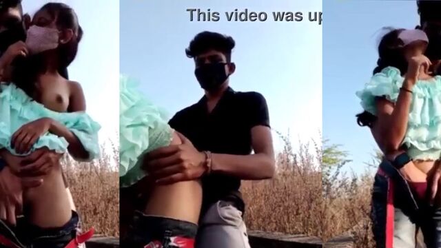 A hot desi girl is fucking in the jungle with her BF