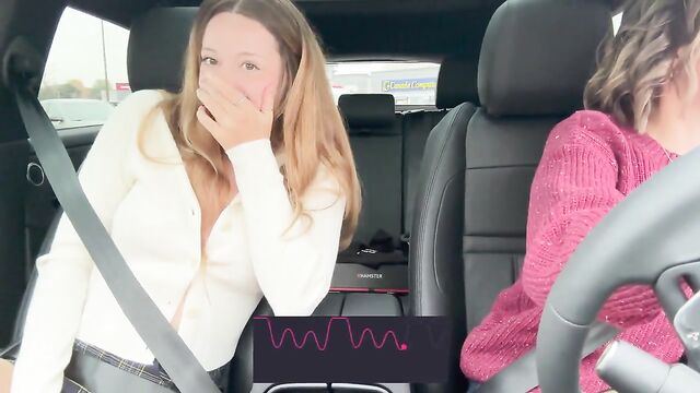I caught my friend masturbating in the car while driving, shocked!