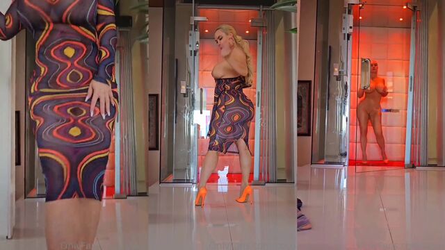 Playboy Nicole Coco Austin enjoys getting her booty spanked